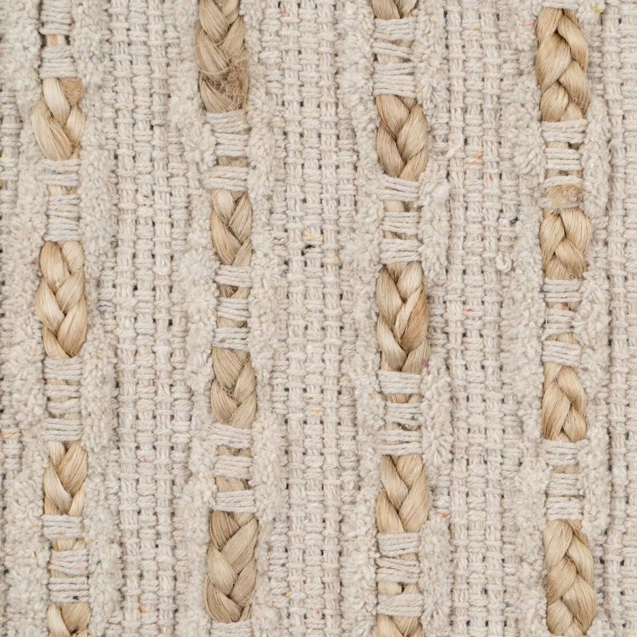 Tppe Hvid Natur 70 % bomuld 30 % Jute 200 x 290 cm #9