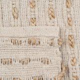 Tppe Hvid Natur 70 % bomuld 30 % Jute 200 x 290 cm #17