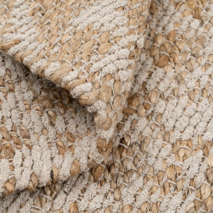 Tppe Hvid Natur 60 % Bomuld Jute 160 x 230 cm #13