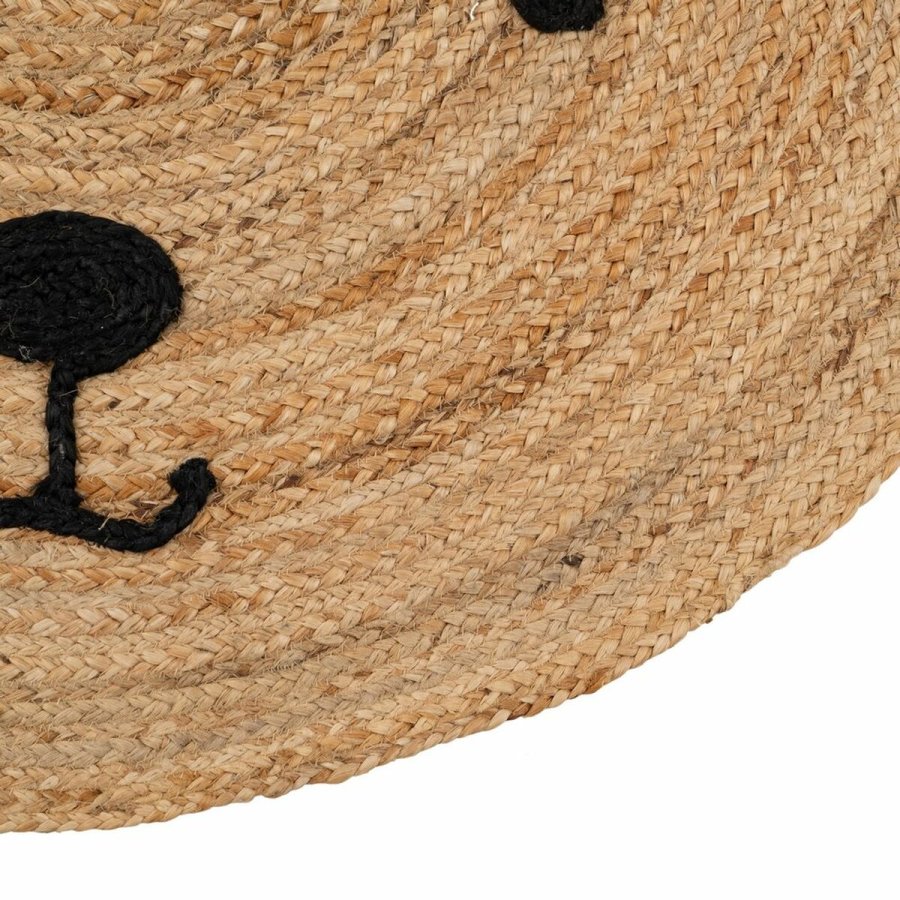 Tppe Beige 100 % Jute 100 x 100 cm #17