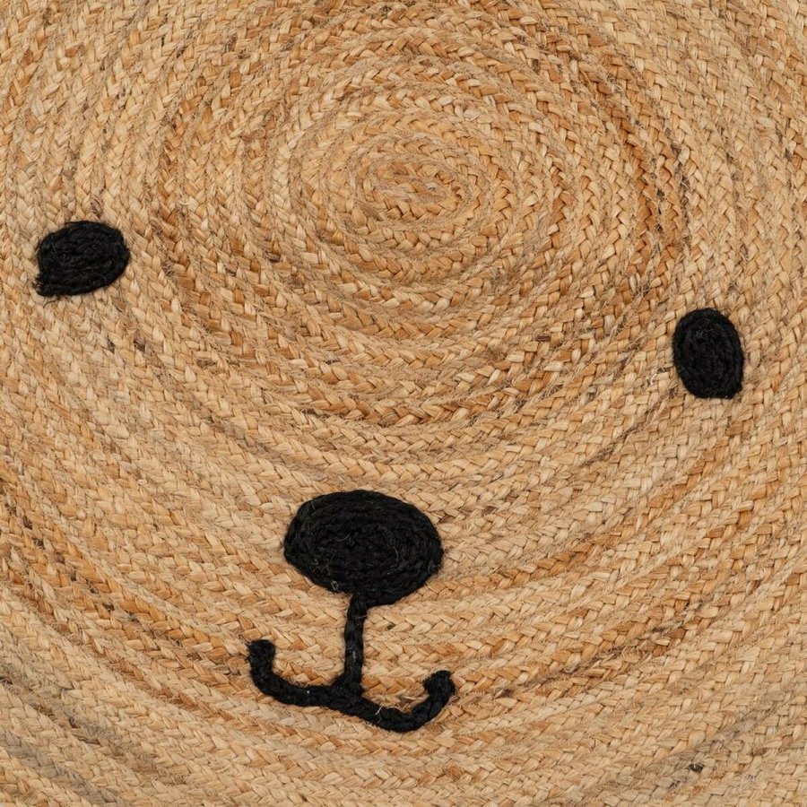 Tppe Beige 100 % Jute 100 x 100 cm #13