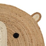 Tppe Bjrn Beige Natur 100 % Jute 100 x 100 cm #5
