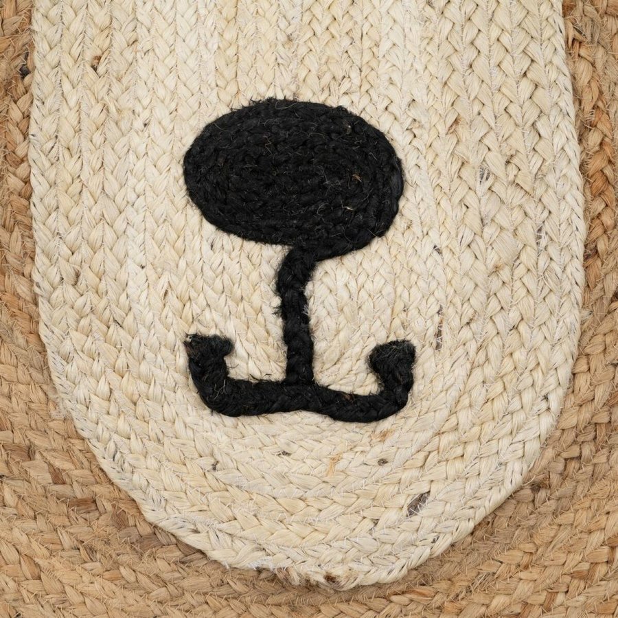 Tppe Bjrn Beige Natur 100 % Jute 100 x 100 cm #9