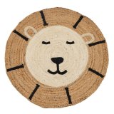 Tppe Lve Hvid Beige 100 % Jute 100 x 100 cm #1