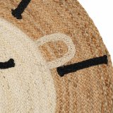 Tppe Lve Hvid Beige 100 % Jute 100 x 100 cm #5