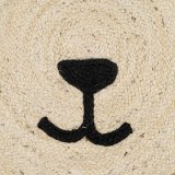 Tppe Lve Hvid Beige 100 % Jute 100 x 100 cm #13