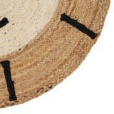 Tppe Lve Hvid Beige 100 % Jute 100 x 100 cm #17