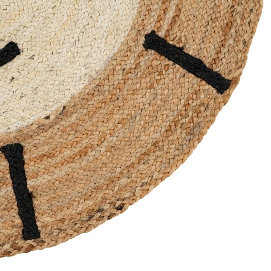Tppe Lve Hvid Beige 100 % Jute 100 x 100 cm #17