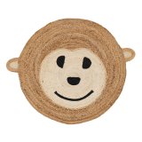 Tppe Abe Hvid Beige 100 % Jute 100 x 100 cm #1