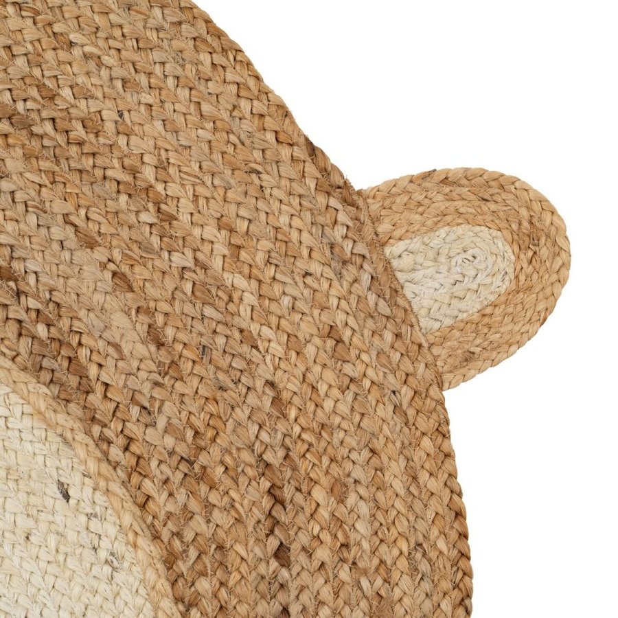 Tppe Abe Hvid Beige 100 % Jute 100 x 100 cm #25