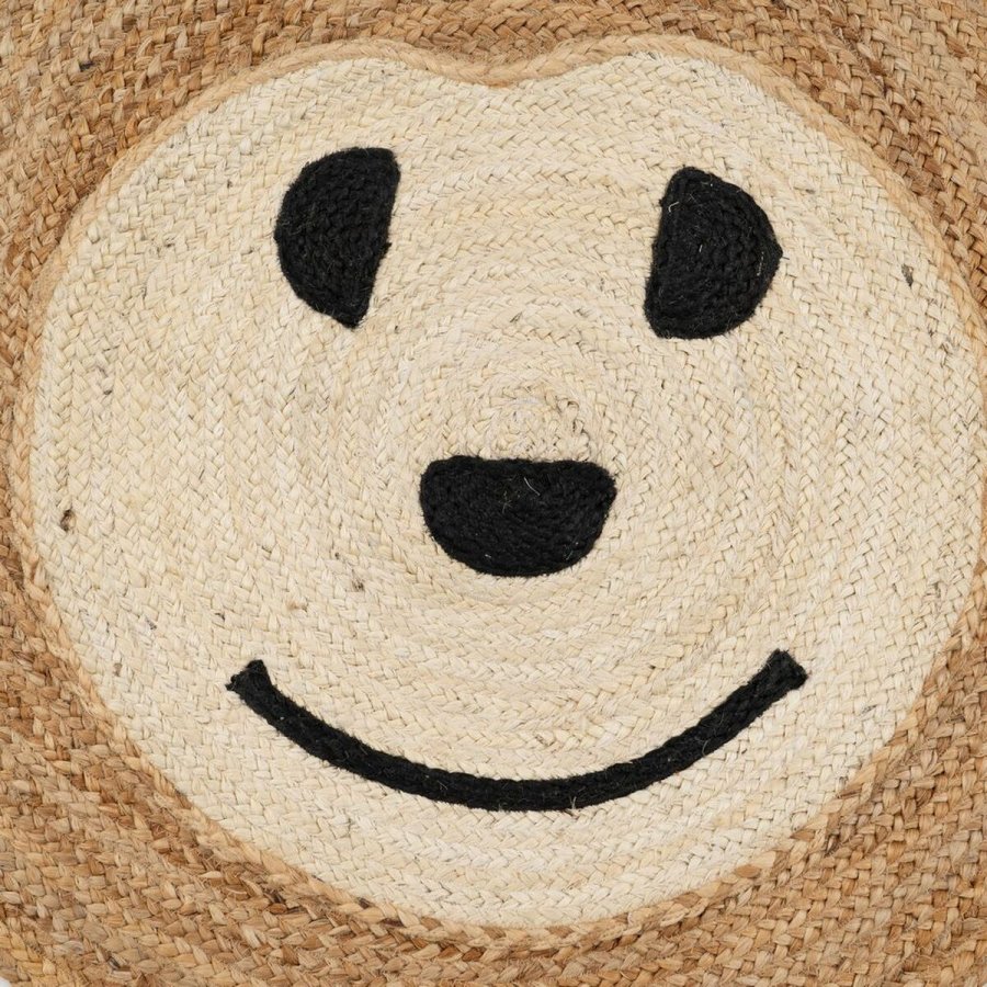 Tppe Abe Hvid Beige 100 % Jute 100 x 100 cm #21