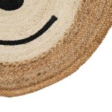 Tppe Abe Hvid Beige 100 % Jute 100 x 100 cm #17