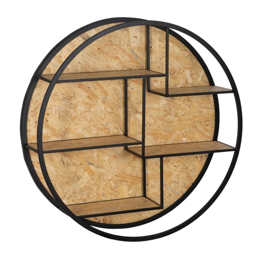 Hylder Sort Natur Jern DMF 92 x 24 x 92 cm #1