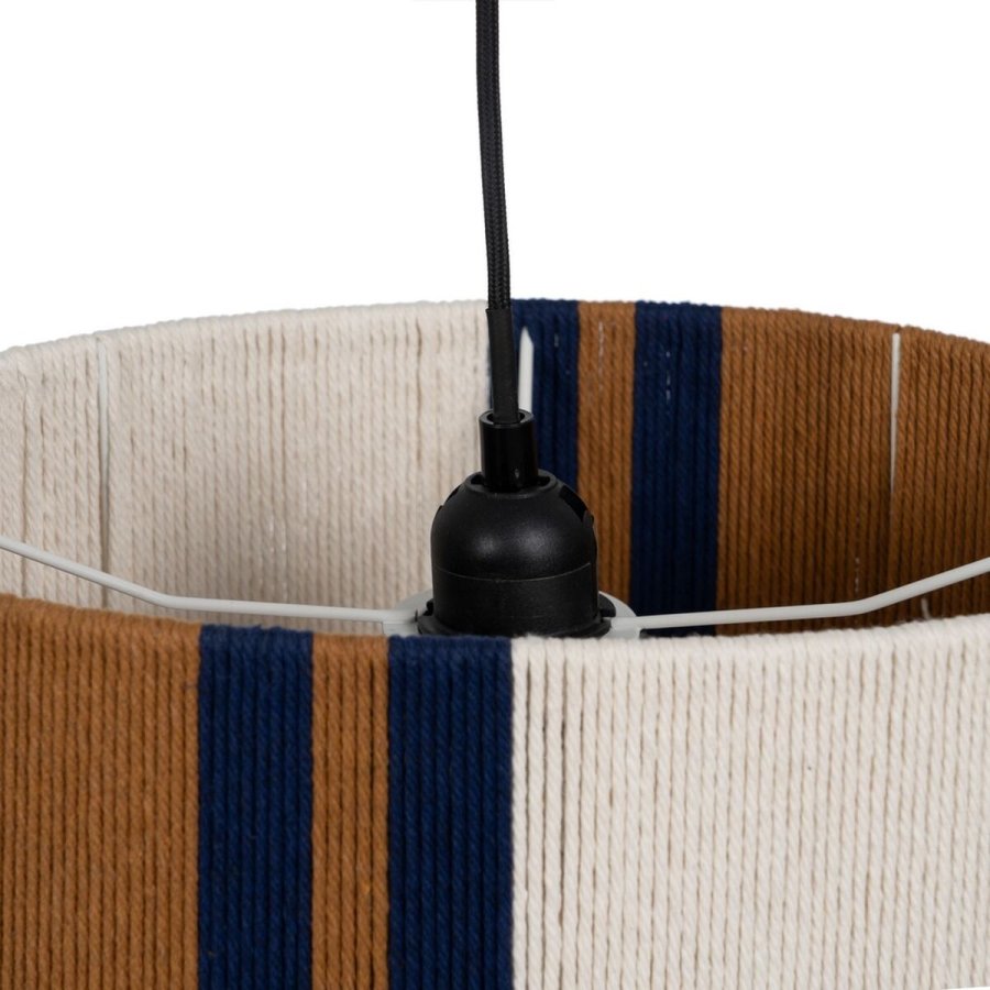 Loftslampe Papir Jern Striber 220-240 V 32,5 x 24,5 x 21 cm #4