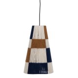 Loftslampe Papir Jern Striber 220-240 V 22 x 22 x 35,5 cm #1