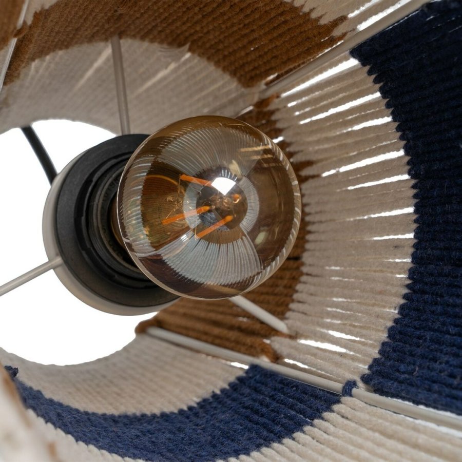 Loftslampe Papir Jern Striber 220-240 V 22 x 22 x 35,5 cm #3