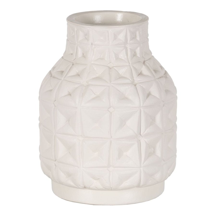 Vase Hvid Keramik 22 x 22 x 28 cm #1
