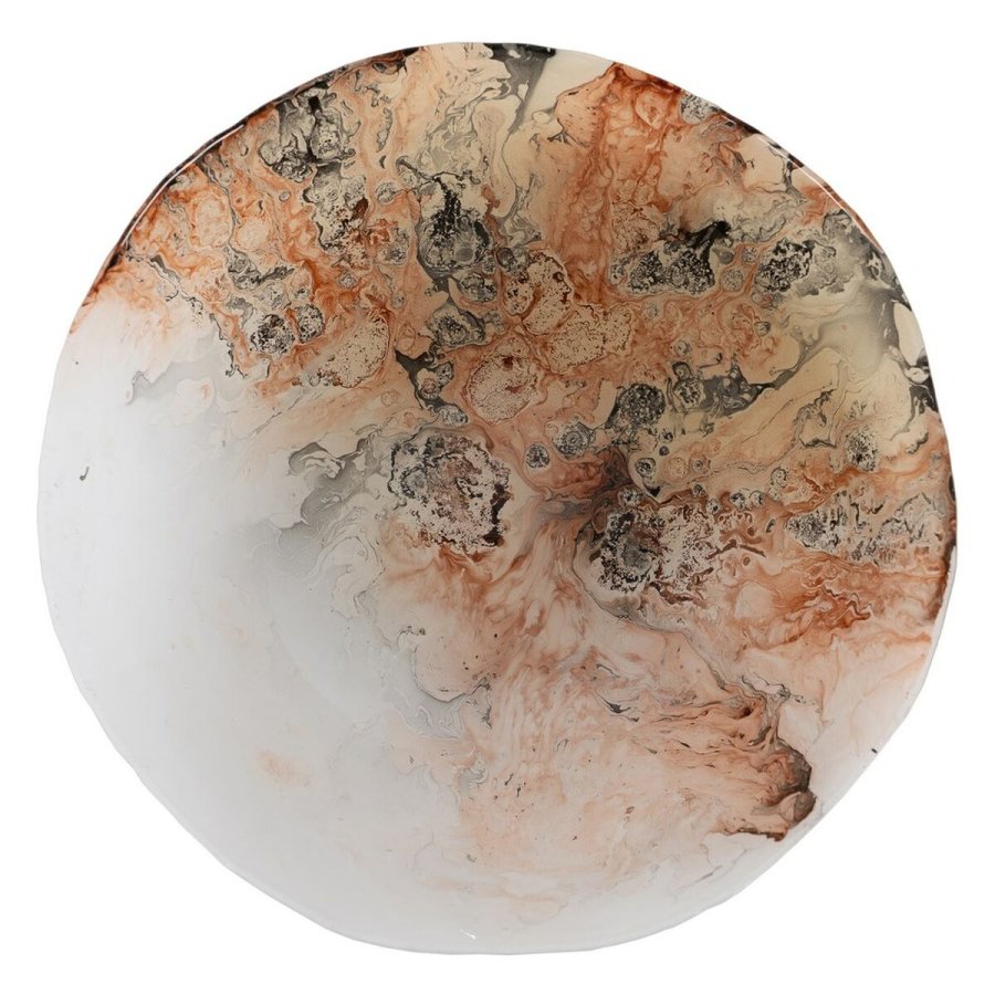 Borddekoration Laksefarvet Krystal 28 x 28 x 12 cm #5