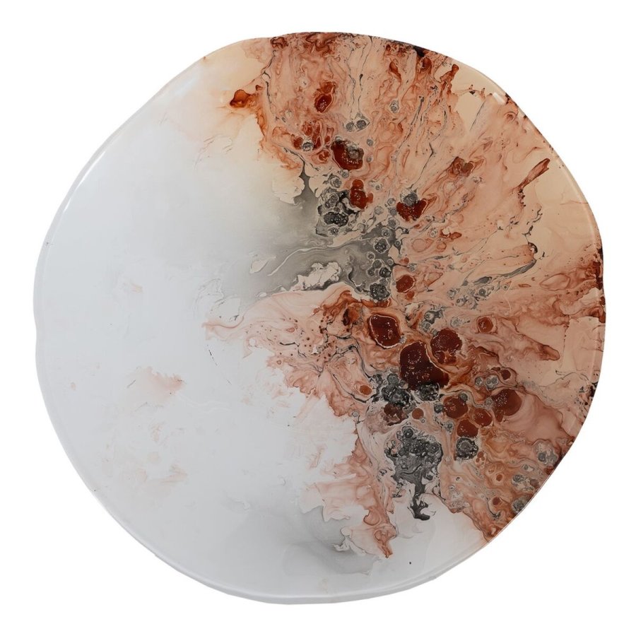 Borddekoration Laksefarvet Krystal 29 x 29 x 5 cm #5