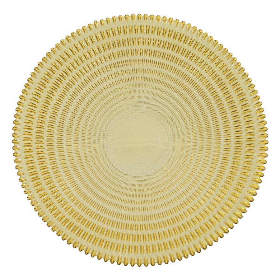 Borddekoration Gul Krystal 40 x 40 x 7 cm #2