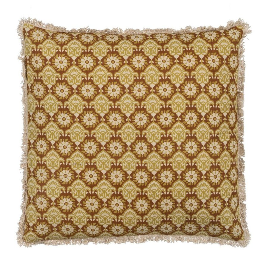 Pude Bomuld Brun Beige 50 x 50 cm #1