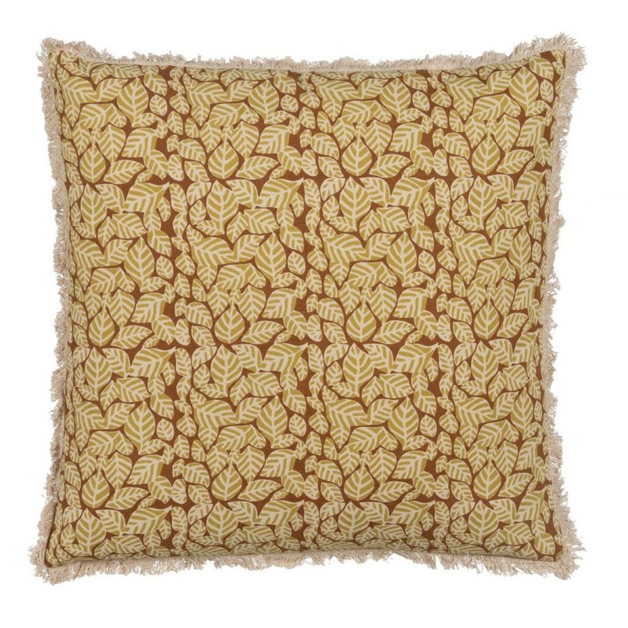 Pude Bomuld Brun Beige 50 x 50 cm #1