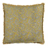 Pude Bomuld Beige Sennep 50 x 50 cm #1