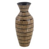 Vase Sort Beige Bambus 22 x 22 x 52 cm #1