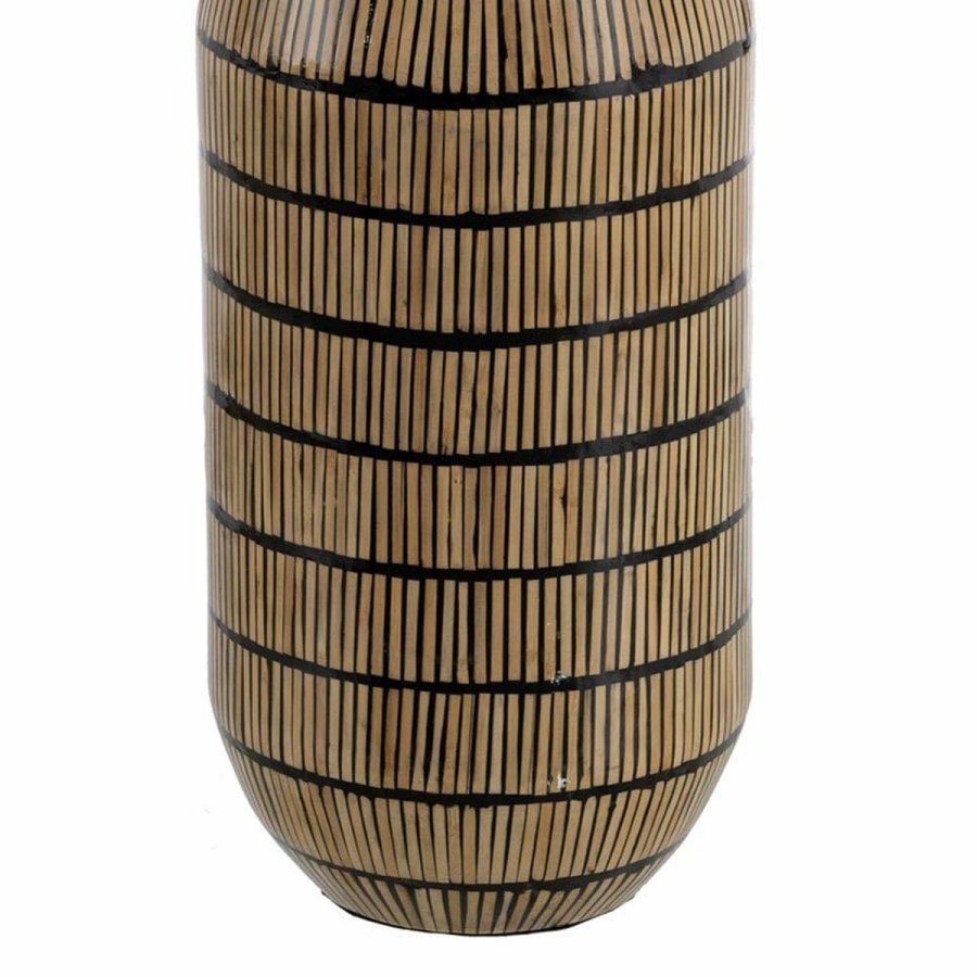 Vase Sort Beige Bambus 23 x 23 x 50 cm #2
