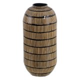 Vase Sort Beige Bambus 23 x 23 x 50 cm #1