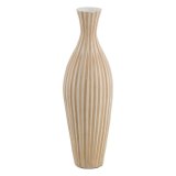 Vase Hvid Beige Bambus 20 x 20 x 64 cm #1