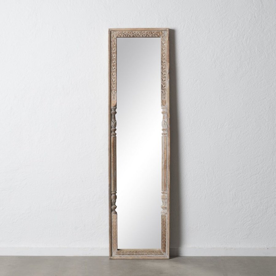 Pkldningsspejl Hvid Natur Vertikalt 48,26 x 7 x 183 cm #5