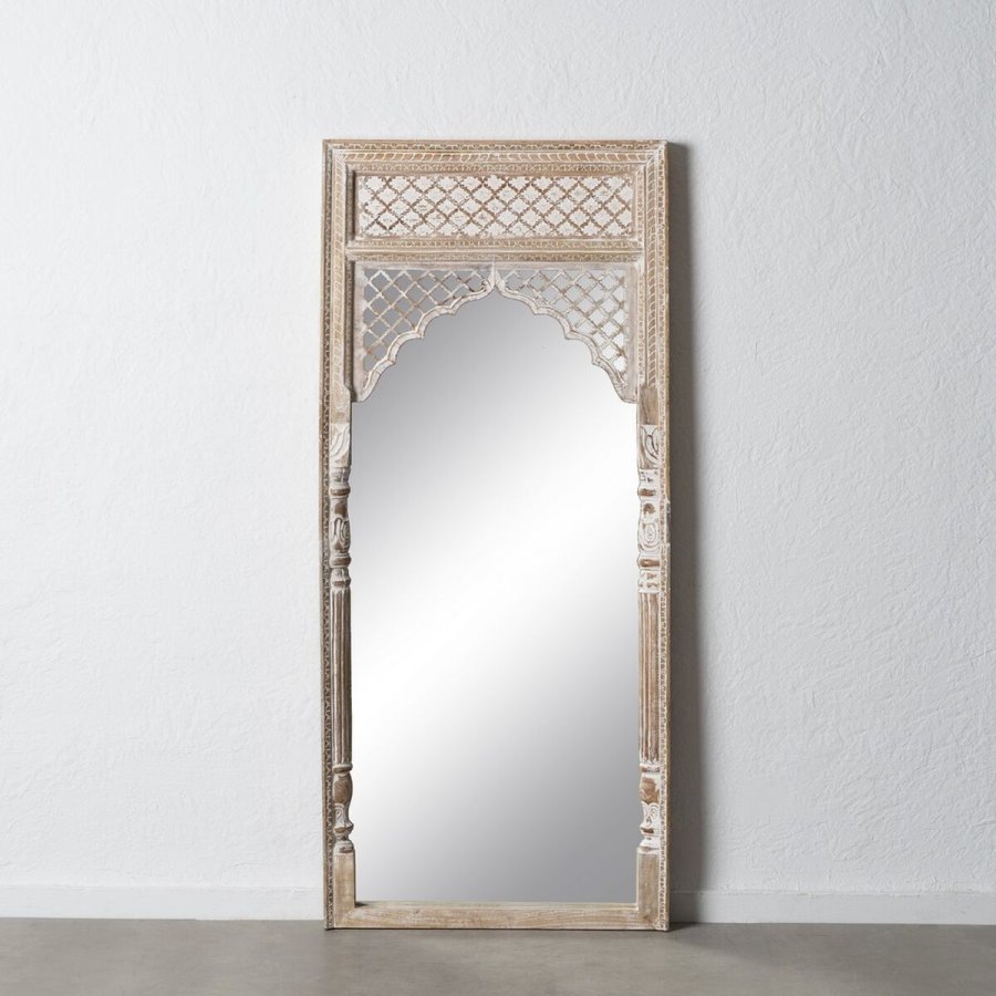 Pkldningsspejl Hvid Natur Vertikalt 76 x 7 x 176,5 cm #5