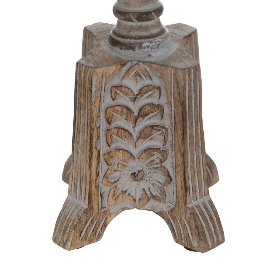 Kandelaber Hvid Natur Jern Mangotr 18 x 18 x 53,3 cm #4