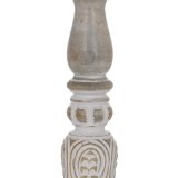 Kandelaber Hvid Natur Jern Mangotr 14 x 14 x 38 cm #4