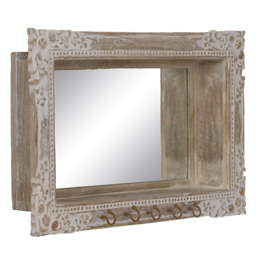 Vgspejl Hvid Beige Vertikalt 61 x 10,79 x 38 cm #1