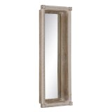 Vgspejl Hvid Natur Vertikalt 106,6 x 12,7 x 38 cm #1