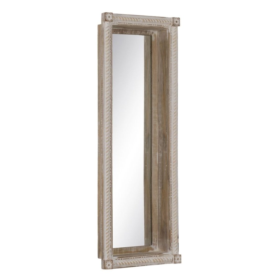 Vgspejl Hvid Natur Vertikalt 106,6 x 12,7 x 38 cm #1