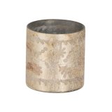 Lyseholder Hvid Krystal 10 x 10 x 10 cm #1