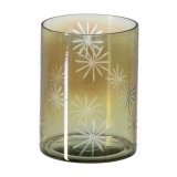 Lyseholder Gr�n Krystal � 15 cm 15 x 15 x 20 cm #1