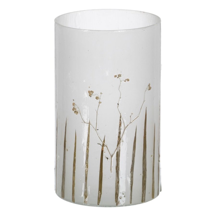 Lyseholder Gr Gylden Krystal  15 cm 15 x 15 x 25 cm #1