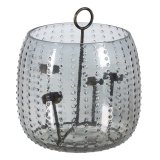 Lyseholder Gr Metal Krystal 28 x 28 x 25 cm #1