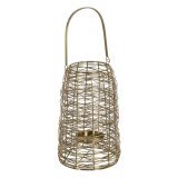 Lyseholder Gylden Rustfrit st�l 19 x 20 x 31,5 cm #1