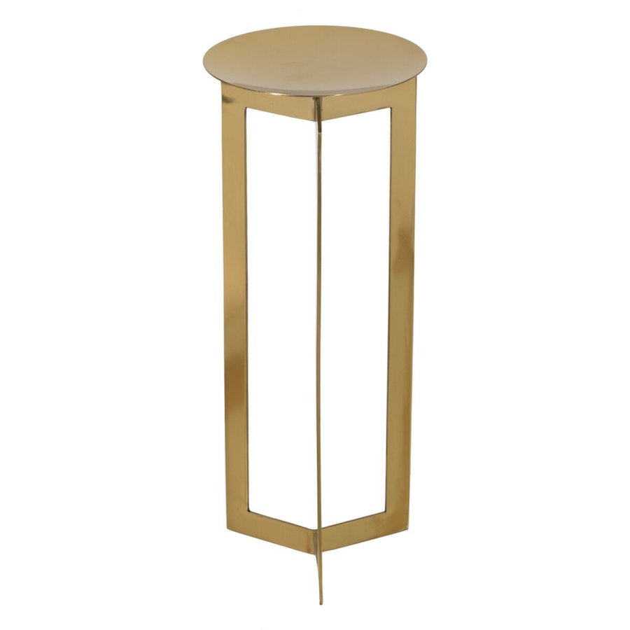 Lyseholder Gylden Rustfrit st�l 16,5 x 16,5 x 38,5 cm #1