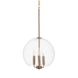 Loftslampe Gylden Krystal Jern 220-240 V 30 x 30 x 60 cm #1