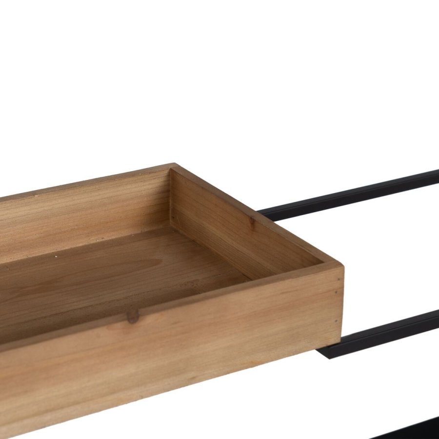 Hylder Brun Sort Tr Jern 85 x 26 x 130 cm #5