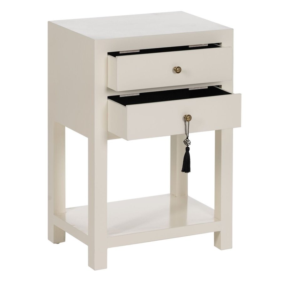 Natbord ORIENT Hvid Gran Tr MDF 45 x 30 x 66 cm #9