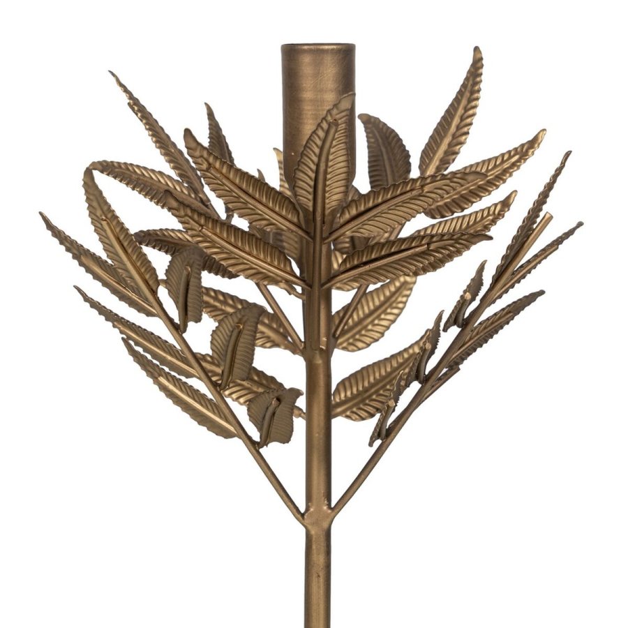 Lyseholder Gylden Jern 17 x 17 x 30 cm #4