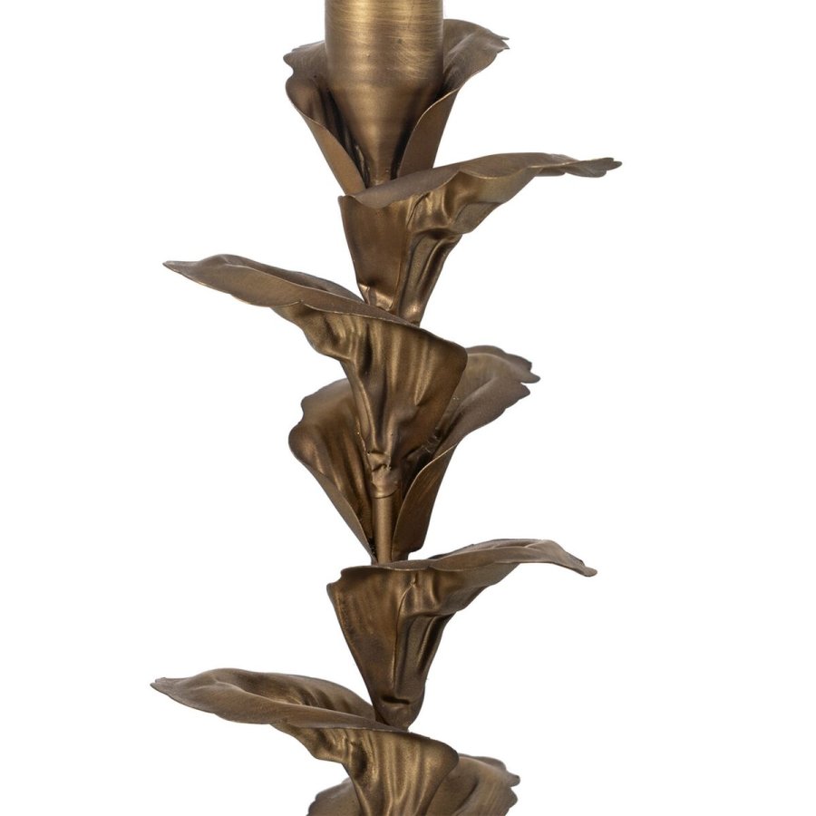 Lyseholder Gylden Jern 9,5 x 9,5 x 30 cm #4