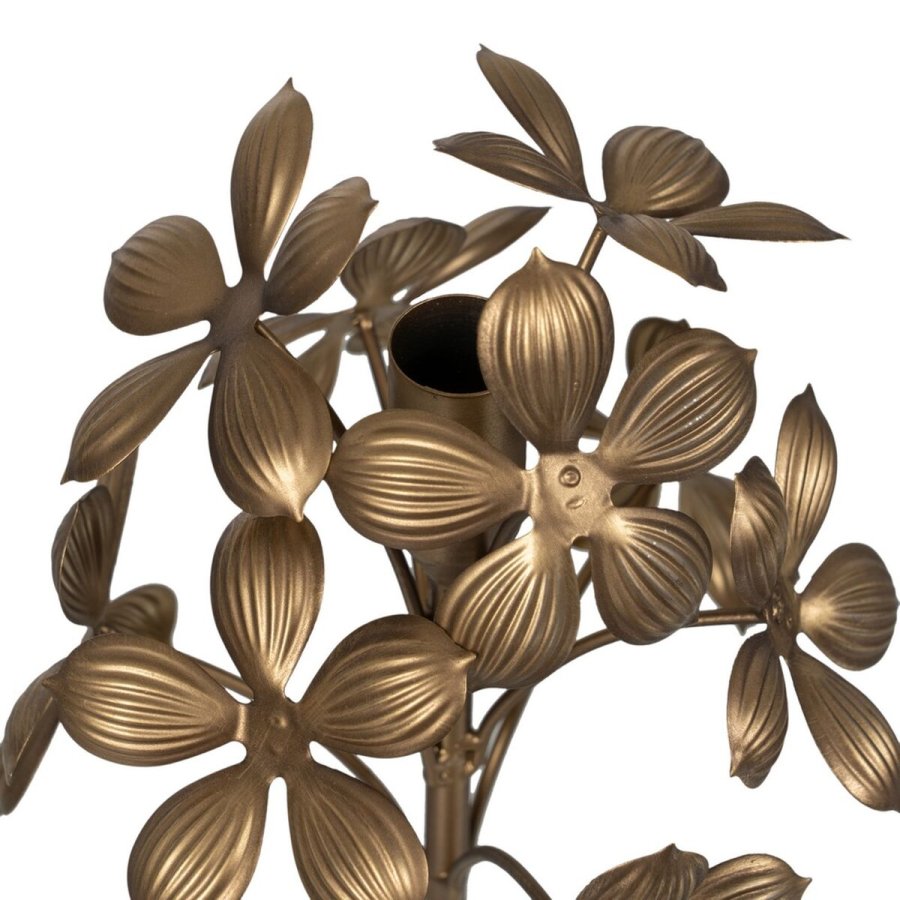 Lyseholder Gylden Jern 15 x 15 x 50 cm #2